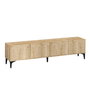 Hanah Home Soporte TV Nora Sapphire Oak Roble Zafiro 180cm Ancho x 50cm Alto x 35cm Profundo Tablero Melamina 18mm